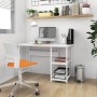 Computertisch aus MDF und Weißmetall 105x55x72 cm von vidaXL, Schreibtische - Ref: Foro24-20551, Preis: 74,06 €, Rabatt: %