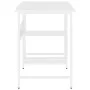 Computertisch aus MDF und Weißmetall 105x55x72 cm von vidaXL, Schreibtische - Ref: Foro24-20551, Preis: 73,22 €, Rabatt: %