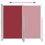Toldo lateral retráctil de jardín rojo 160x300 cm