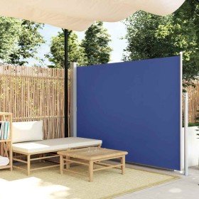 Toldo lateral retráctil de jardín azul 170x300 cm Toldo lateral retráctil de jardín azul 170x300 cm