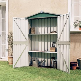 Grüner Gartenschuppen aus verzinktem Stahl, 116 x 45 x 175 cm von vidaXL, Schuppen - Ref: Foro24-46301, Preis: 133,87 €, Raba...
