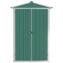 Cobertizo de jardín acero galvanizado verde 116x45x175cm