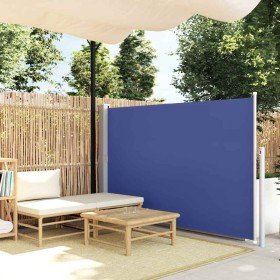 Toldo lateral retráctil de jardín azul 140x500 cm Toldo lateral retráctil de jardín azul 140x500 cm
