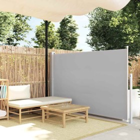 Toldo lateral retráctil de jardín gris 140x500 cm Toldo lateral retráctil de jardín gris 140x500 cm
