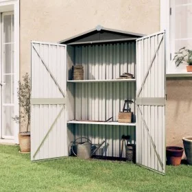 Gartenhaus aus verzinktem Stahl in Anthrazit, 116 x 45 x 175 cm von vidaXL, Schuppen - Ref: Foro24-46303, Preis: 134,98 €, Ra...