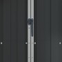 Cobertizo de jardín acero galvanizado antracita 116x45x175cm