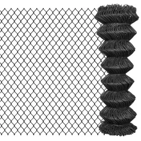 Gray steel wire mesh fence 25x1.25 m by vidaXL, fence panels - Ref: Foro24-142430, Price: 93,36 €, Discount: %