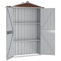 Cobertizo de jardín acero galvanizado marrón 116x45x175 cm de vidaXL, Cobertizos - Ref: Foro24-46304, Precio: 122,52 €, Descu...