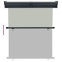 Toldo lateral de balcón gris 145x250 cm