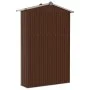 Galvanized steel garden shed brown 116x45x175 cm by vidaXL, Sheds - Ref: Foro24-46304, Price: 120,30 €, Discount: %