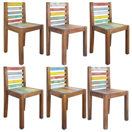 Dining chairs, 6 units, solid recycled wood by vidaXL, dining chairs - Ref: Foro24-3082891, Price: 487,13 €, Discount: %