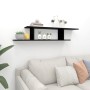 Wandregal für TV Sperrholz schwarz 125x18x23cm von vidaXL, Regale und Regale - Ref: Foro24-806990, Preis: 32,07 €, Rabatt: %