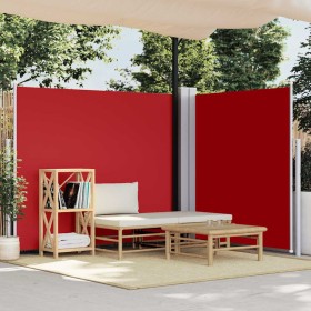 Toldo lateral retráctil rojo 170x600 cm Toldo lateral retráctil rojo 170x600 cm