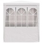 Carpa profesional para fiestas con paredes blanco 90 g/m² 2x2 m