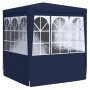 Carpa profesional para fiestas con paredes azul 90 g/m² 2x2 m
