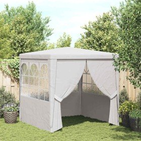 Carpa profesional fiestas con paredes blanco 90 g/m² 2,5x2,5 m