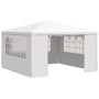 Carpa profesional para fiestas con paredes blanco 90 g/m² 4x4 m