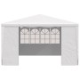 Carpa profesional para fiestas con paredes blanco 90 g/m² 4x4 m