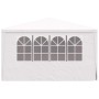 Carpa profesional para fiestas con paredes blanco 90 g/m² 4x4 m