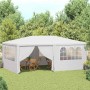 Carpa profesional para fiestas con paredes blanco 90 g/m² 4x6 m