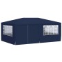 Carpa profesional para fiestas con paredes azul 90 g/m² 4x6 m
