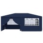 Carpa profesional para fiestas con paredes azul 90 g/m² 4x6 m