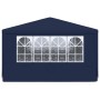 Carpa profesional para fiestas con paredes azul 90 g/m² 4x6 m