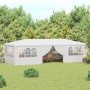 Carpa profesional para fiestas con paredes blanco 90 g/m² 4x9 m