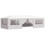 Carpa profesional para fiestas con paredes blanco 90 g/m² 4x9 m