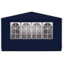 Carpa profesional para fiestas con paredes azul 90 g/m² 4x9 m