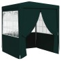 Carpa profesional para fiestas con paredes verde 90 g/m² 2x2 m