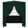Carpa profesional para fiestas con paredes verde 90 g/m² 2x2 m