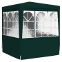 Carpa profesional para fiestas con paredes verde 90 g/m² 2x2 m