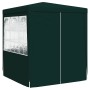 Carpa profesional fiestas con paredes verde 90 g/m² 2,5x2,5 m
