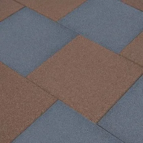 Rubber tiles fall protection 6 units gray 50x50x3cm by vidaXL, Floors and carpets - Ref: Foro24-93439, Price: 91,36 €, Discou...