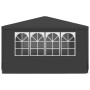 Carpa profesional para fiestas con paredes gris 90 g/m² 4x4 m