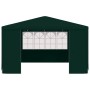 Carpa profesional para fiestas con paredes verde 90 g/m² 4x4 m