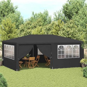 Carpa profesional para fiestas con paredes gris 90 g/m² 4x6 m