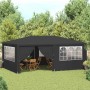 Carpa profesional para fiestas con paredes gris 90 g/m² 4x6 m