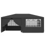 Carpa profesional para fiestas con paredes gris 90 g/m² 4x6 m