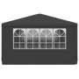 Carpa profesional para fiestas con paredes gris 90 g/m² 4x6 m
