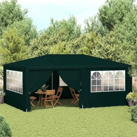 Carpa profesional para fiestas con paredes verde 90 g/m² 4x6 m