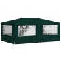 Carpa profesional para fiestas con paredes verde 90 g/m² 4x6 m