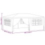 Carpa profesional para fiestas con paredes verde 90 g/m² 4x6 m