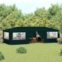Carpa profesional para fiestas con paredes verde 90 g/m² 4x9 m