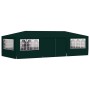 Carpa profesional para fiestas con paredes verde 90 g/m² 4x9 m