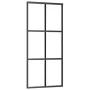 Puerta corredera con herrajes ESG vidrio y aluminio 90x205 cm by vidaXL, Doors - Ref: Foro24-3081947, Price: 222,83 €, Discou...