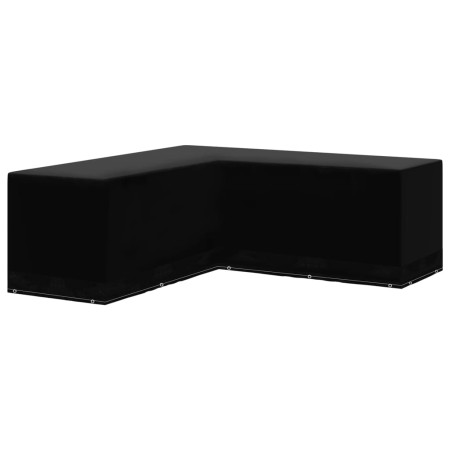 Cubierta de muebles de jardín forma L 12 ojales 250x250x90 cm en Fundas para muebles de jardín | Comprar online en Foro24