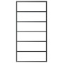 Puerta corredera con herrajes ESG vidrio y aluminio 102x205 cm de vidaXL, Puertas - Ref: Foro24-3081955, Precio: 227,12 €, De...