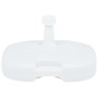 Base de sombrilla rellenable arena/agua plástico blanco 16 L